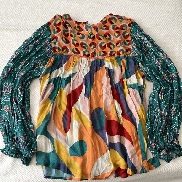 Anthropologie Bl^nk Multi-patterned Blouse - Picture 3 of 5